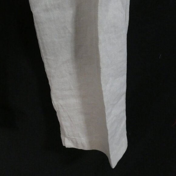 Y2K | OLD NAVY SURPLUS CO. | 36 x 30 | Classic Beige Linen Straight Leg Pants - Picture 9 of 16